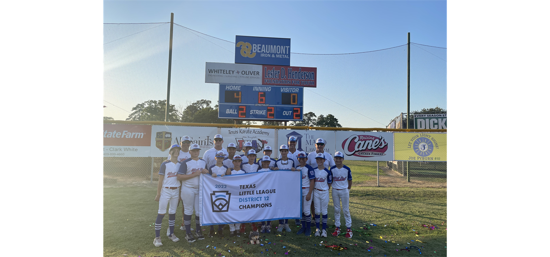 12u District 12 Champions!